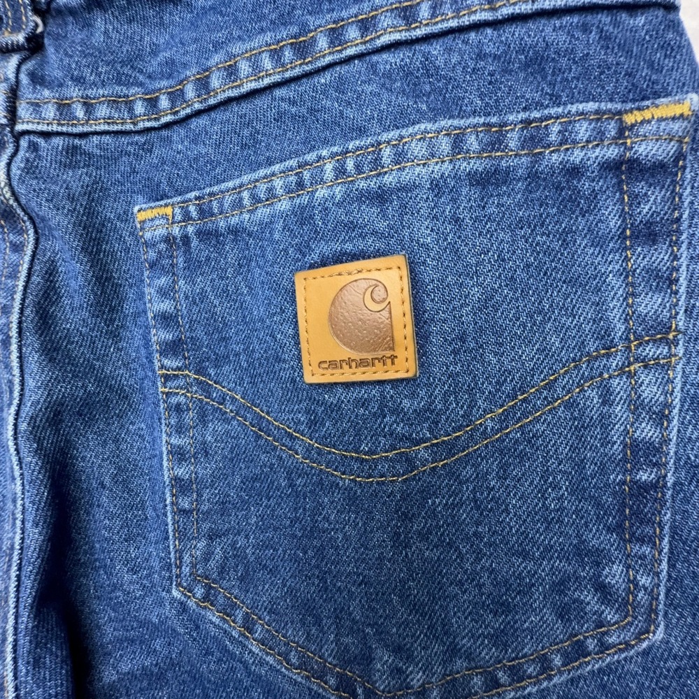 Carhartt Relaxed Fit Tapered Leg Jeans Mens 30x28 B17 DST Darkstone NWT NOS - Picture 6 of 8